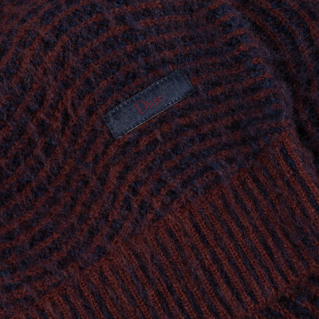 DIME MTL（ダイム モントリオール） | MOHAIR WAVE KNIT / BURGUNDY | スノーボード・スケートボードのTACTICS JAPAN