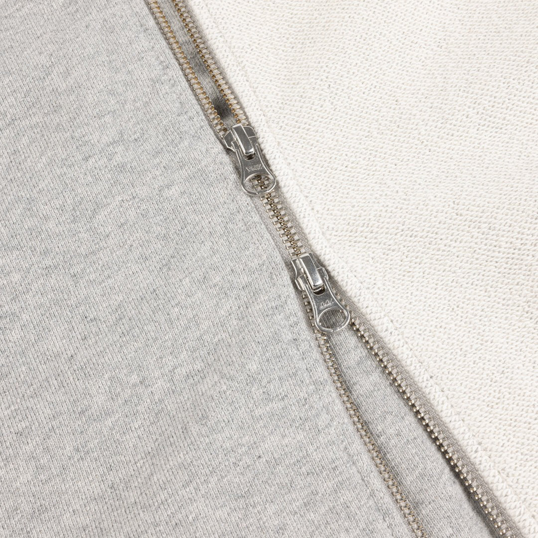 DIME MTL（ダイム モントリオール）| REVERSE FRENCH TERRY ZIP HOODIE / HEATHER GRAY | スノーボード・スケートボードのTACTICS JAPAN