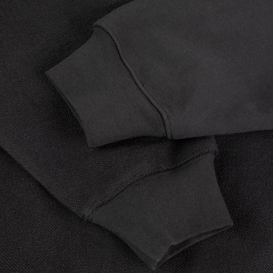 DIME MTL（ダイム モントリオール）| REVERSE FRENCH TERRY ZIP HOODIE / VINTAGE BLACK | スノーボード・スケートボードのTACTICS JAPAN