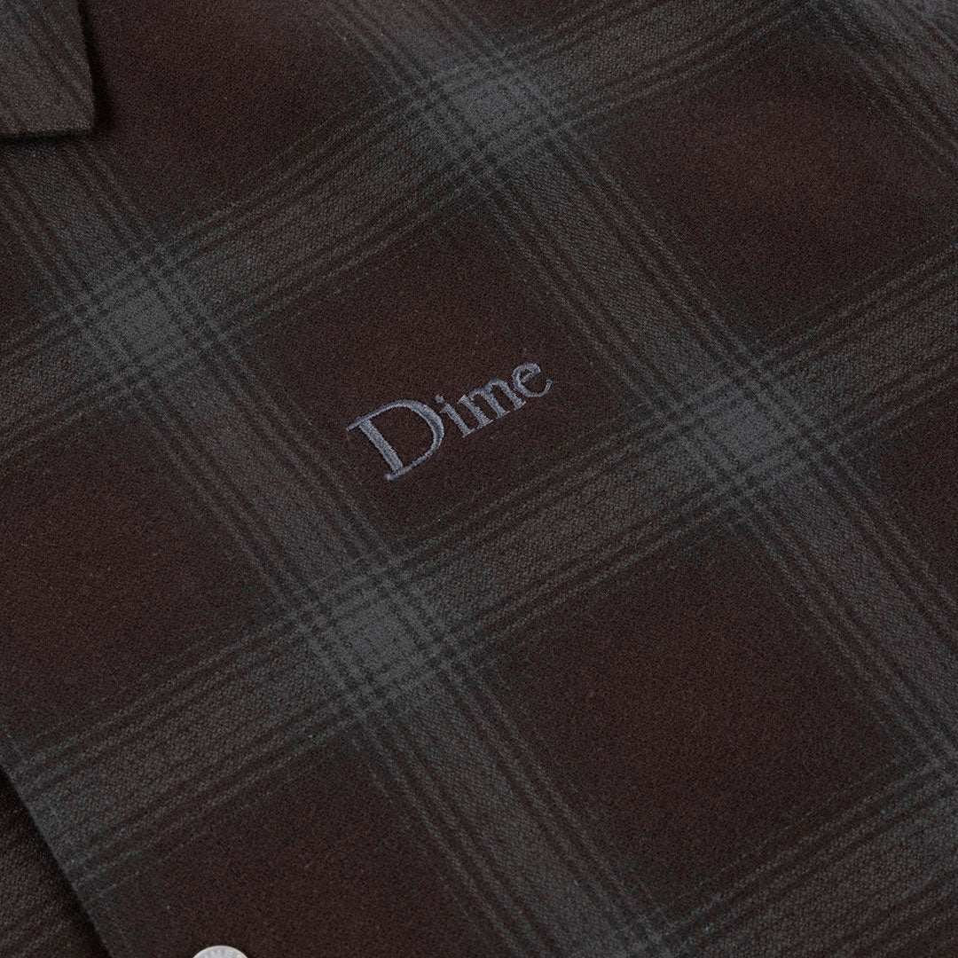 DIME（ダイム）| PREMIUM FLANNEL SHIRT / BORDEAUX | スノーボード・スケートボードのTACTICS JAPAN