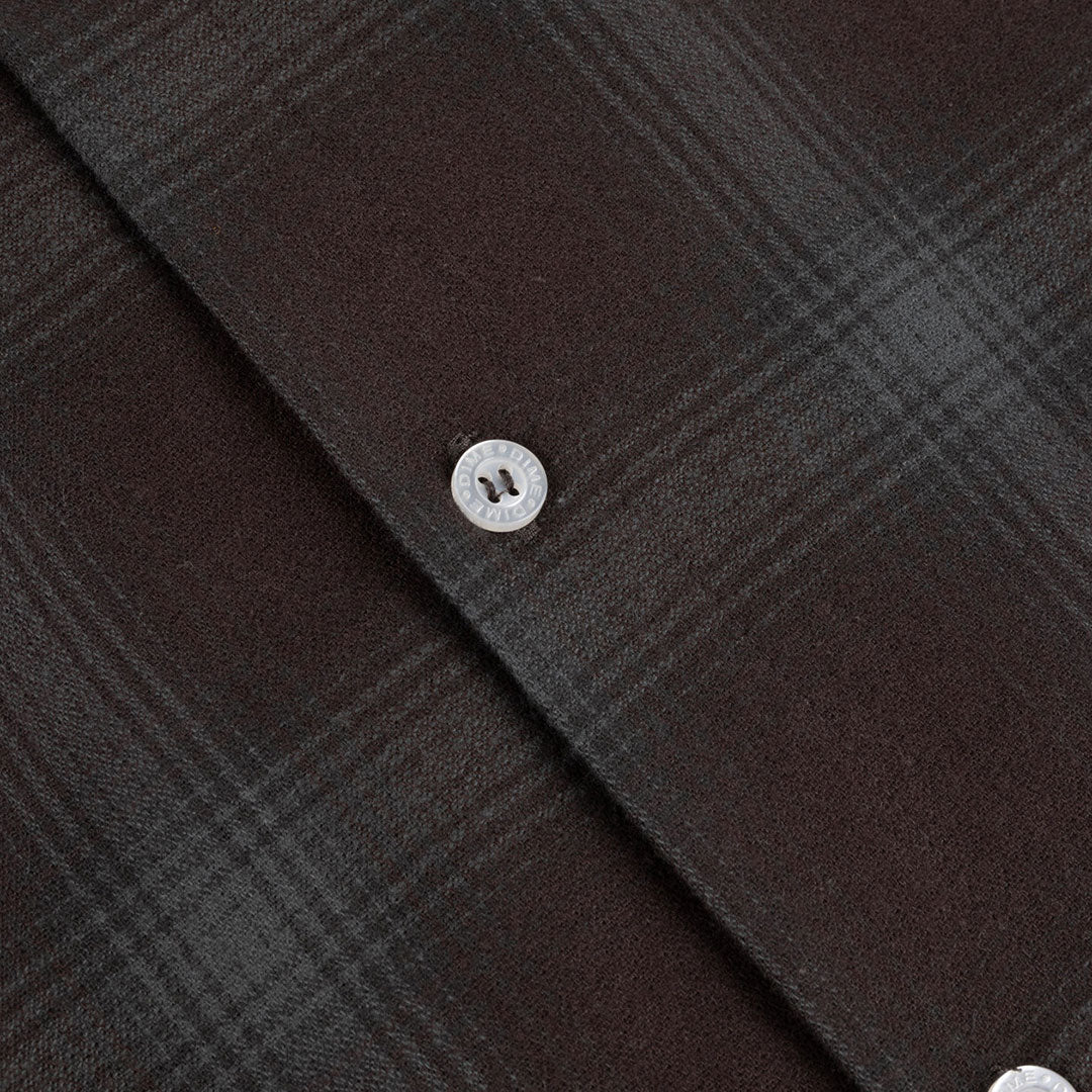 DIME（ダイム）| PREMIUM FLANNEL SHIRT / BORDEAUX | スノーボード・スケートボードのTACTICS JAPAN