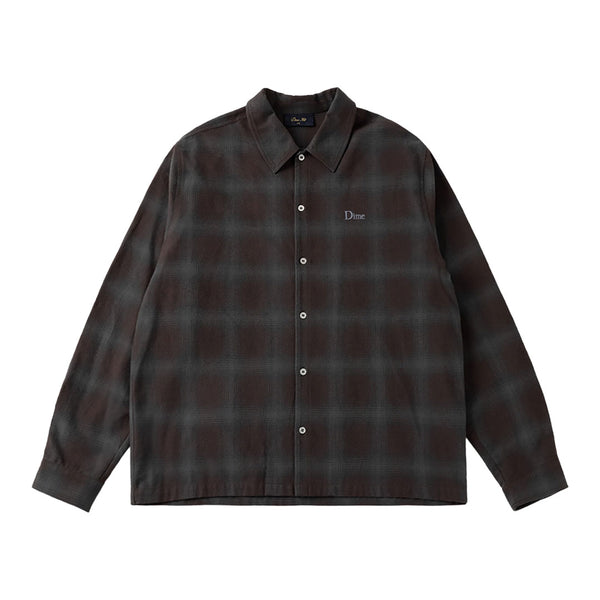 DIME（ダイム）| PREMIUM FLANNEL SHIRT / BORDEAUX | スノーボード