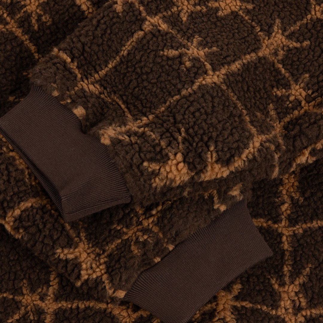 DIME（ダイム）| POLAR FLEECE SHERPA ZIP / BROWN | スノーボード・スケートボードのTACTICS JAPAN