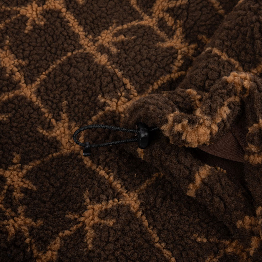 DIME（ダイム）| POLAR FLEECE SHERPA ZIP / BROWN | スノーボード・スケートボードのTACTICS JAPAN