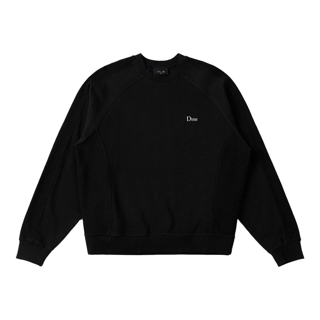 DIME（ダイム）| REVERSED FRENCH TERRY CREWNECK / BLACK