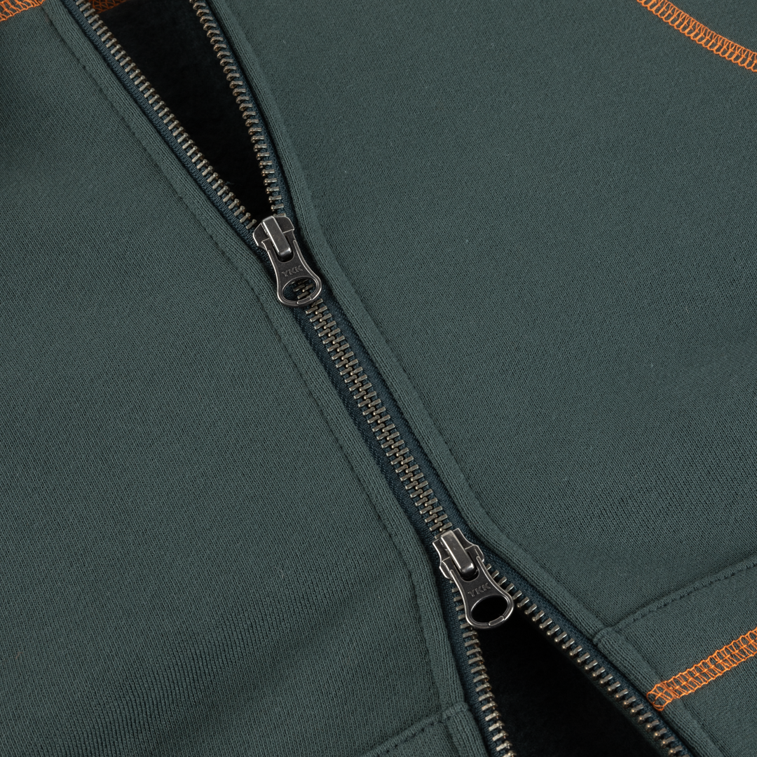 DIME MTL（ダイム モントリオール）| COURT ZIP HOODIE / EMERALD MULTI | スケートボード・スノーボードのTACTICS JAPAN