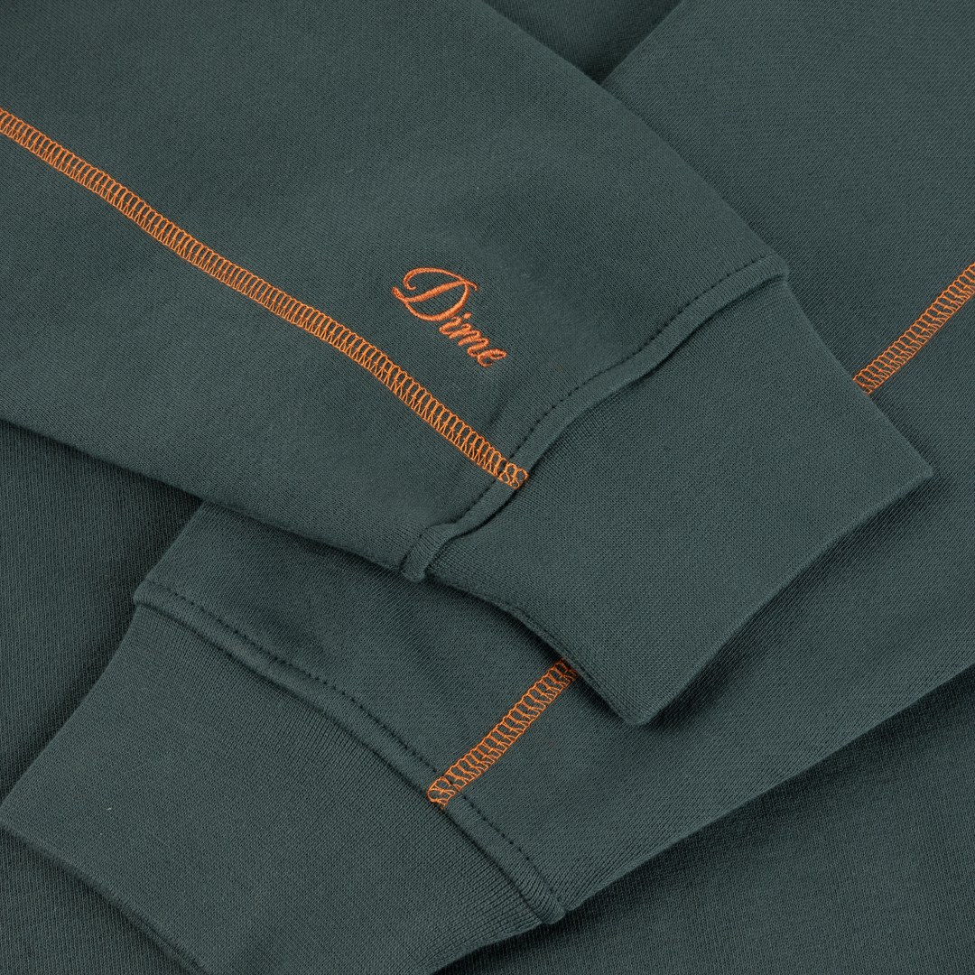 DIME MTL（ダイム モントリオール）| COURT ZIP HOODIE / EMERALD MULTI | スケートボード・スノーボードのTACTICS JAPAN