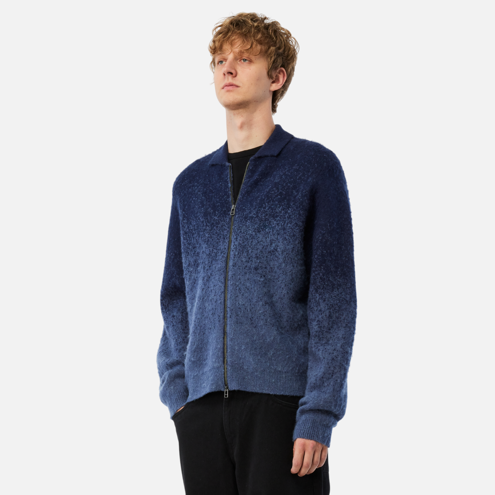 DIME MTL（ダイム モントリオール）| MOHAIR DOUBLE ZIP KNIT / MIDNIGHT BLUE | スケートボード・スノーボードのTACTICS JAPAN