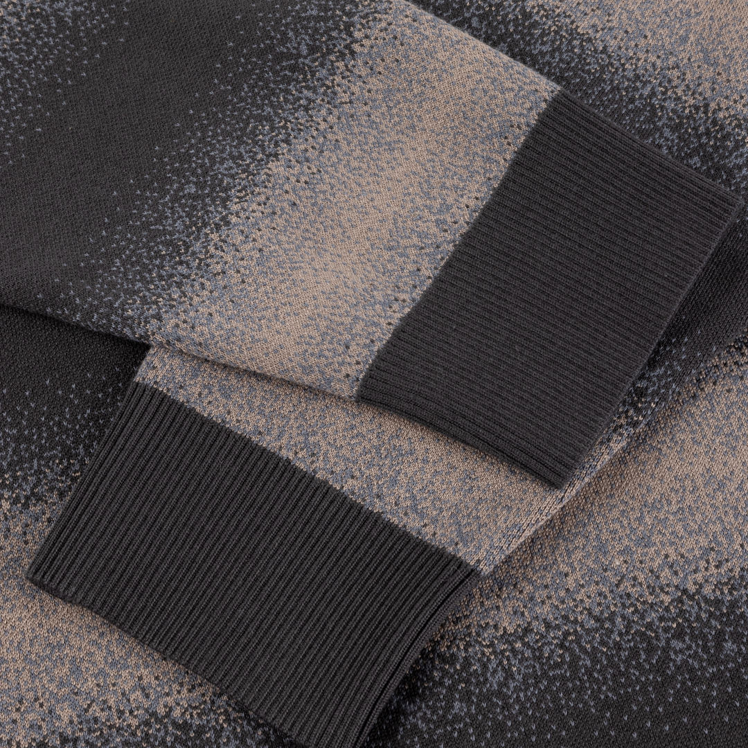 STRIPED RUGBY KNIT / CHARCOAL MULTI