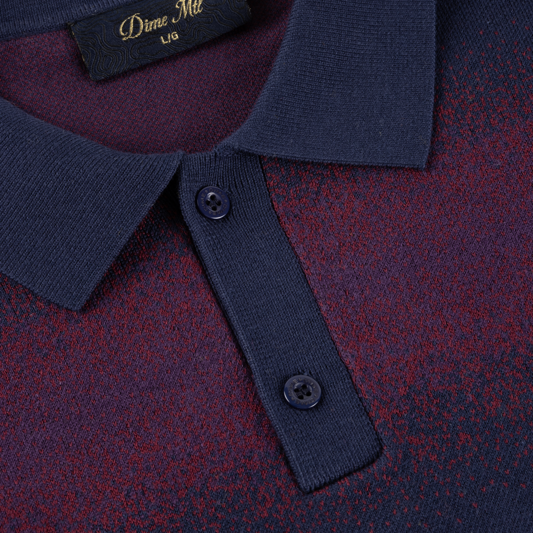 DIME MTL（ダイム モントリオール）| STRIPED RUGBY KNIT / NAVY MULTI | スケートボード・スノーボードのTACTICS JAPAN