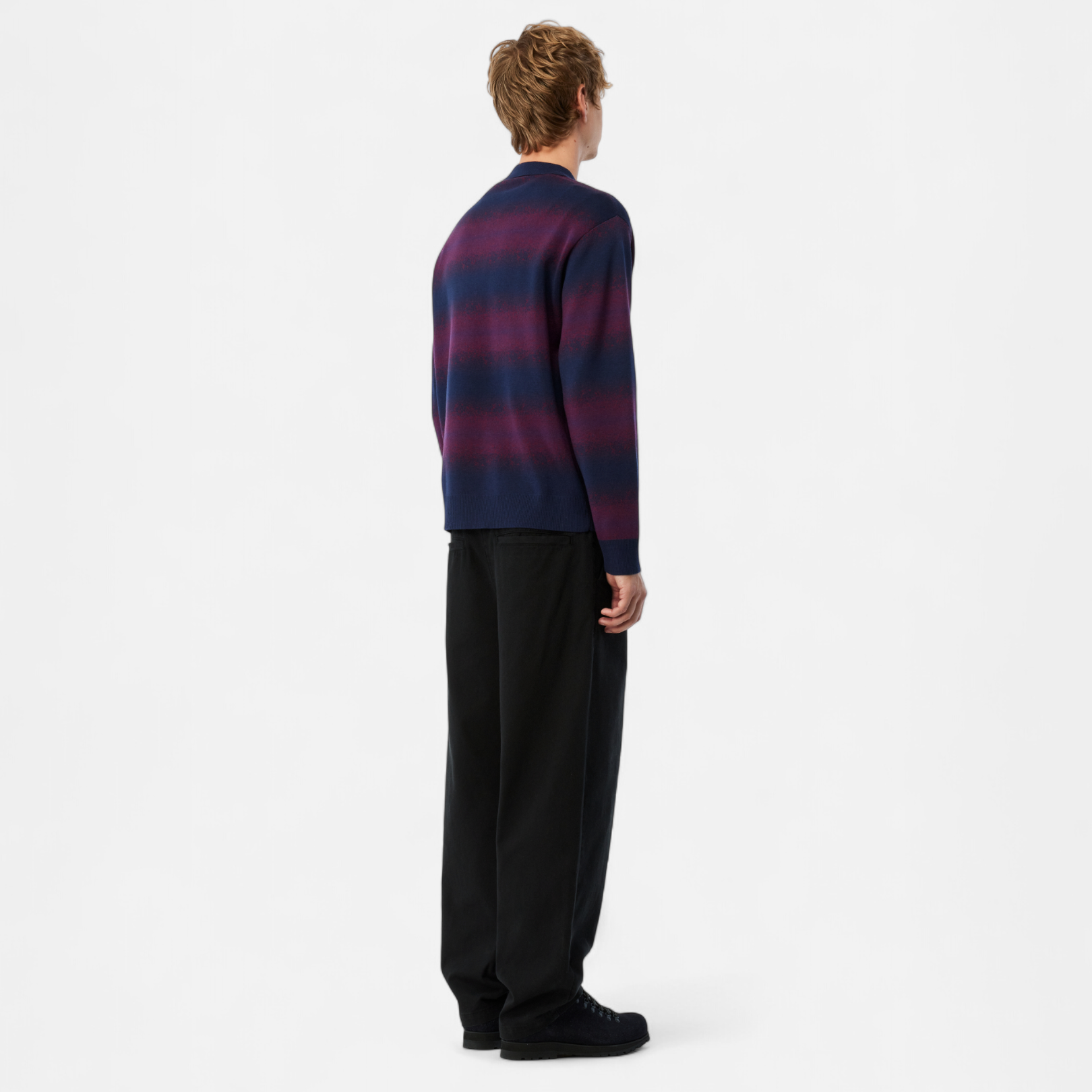 DIME MTL（ダイム モントリオール）| STRIPED RUGBY KNIT / NAVY MULTI | スケートボード・スノーボードのTACTICS JAPAN