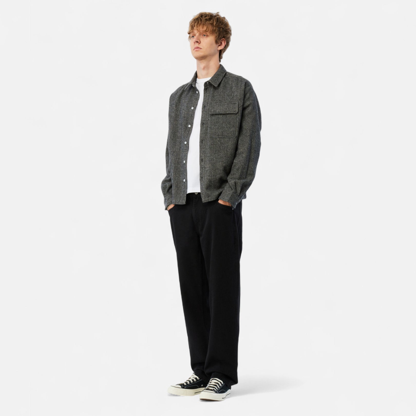 DIME MTL（ダイム モントリオール）| WOOL OVERSHIRT / SILVER | スケートボード・スノーボードのTACTICS JAPAN