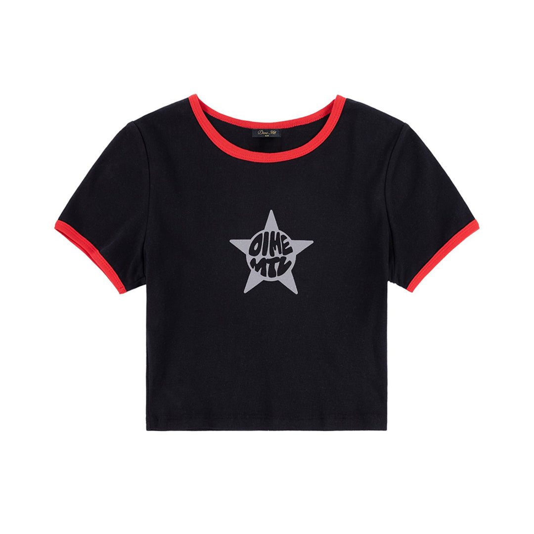 DIME MTL（ダイム モントリオール）| STAR BABY TEE / BLACK | スノーボード・スケートボードのTACTICS JAPAN
