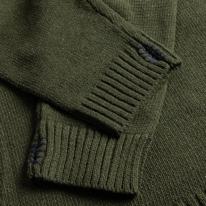 HARDCORE WOOL HOODIE / ARMY GREEN