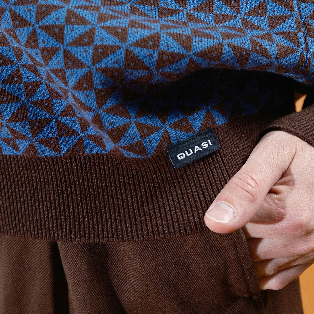 QUASI SKATEBOARDS（クアジ スケートボード）| TRIG SWEATER / BLUE | スノーボード・スケートボードのTACTICS JAPAN