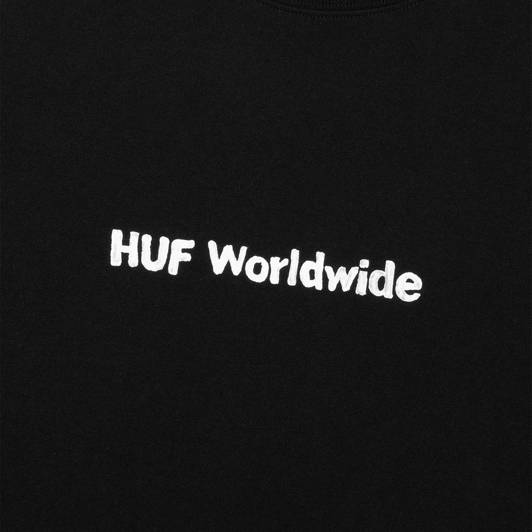 HUF（ハフ）| MERIDA TEE / BLACK | スノーボード・スケートボードのTACTICS JAPAN