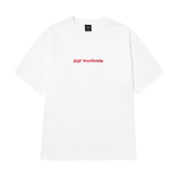 HUF（ハフ）| MERIDA TEE / WHITE | スノーボード・スケートボードのTACTICS JAPAN