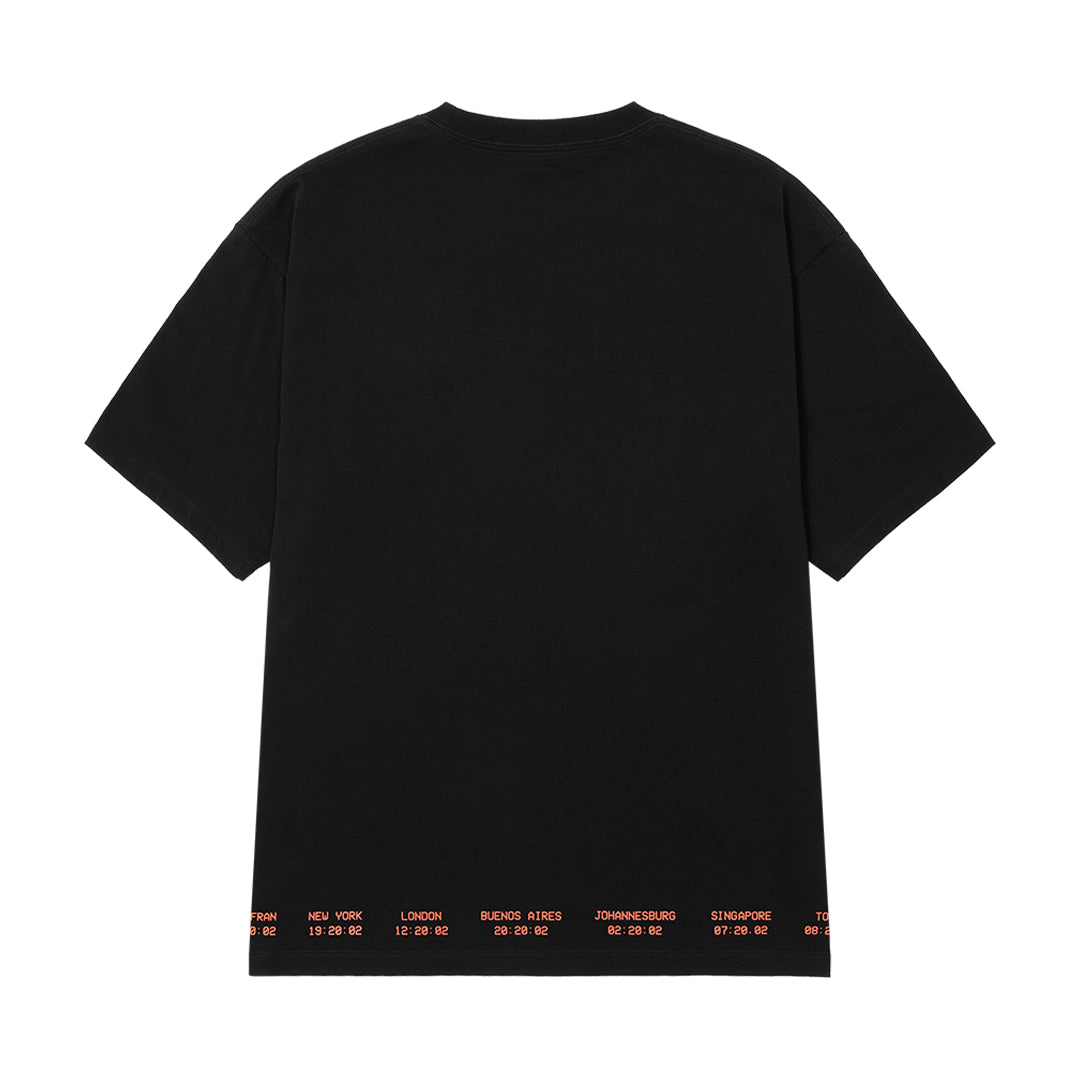 HUF WORLDWIDE（ハフ ワールドワイド）| FLIGHT PATH SS TEE / BLACK | スノーボード・スケートボードのTACTICS JAPAN