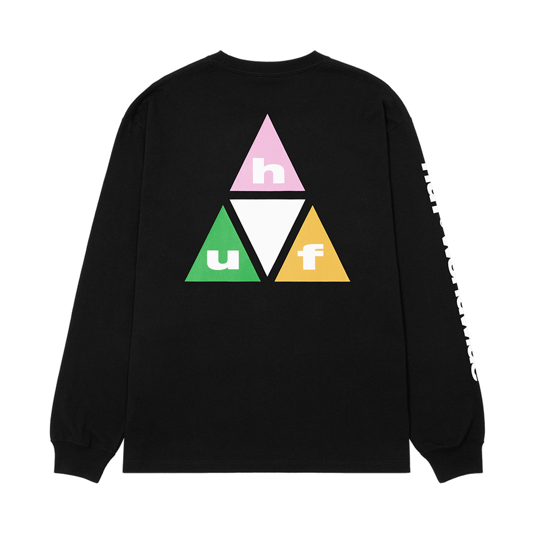 HUF WORLDWIDE（ハフ ワールドワイド）| PRISM TT LS TEE / BLACK | スノーボード・スケートボードのTACTICS JAPAN