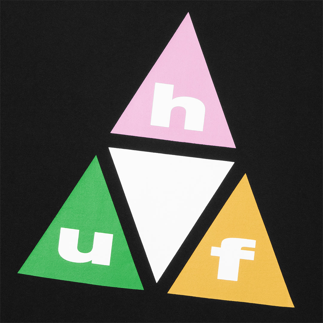 HUF WORLDWIDE（ハフ ワールドワイド）| PRISM TT LS TEE / BLACK | スノーボード・スケートボードのTACTICS JAPAN