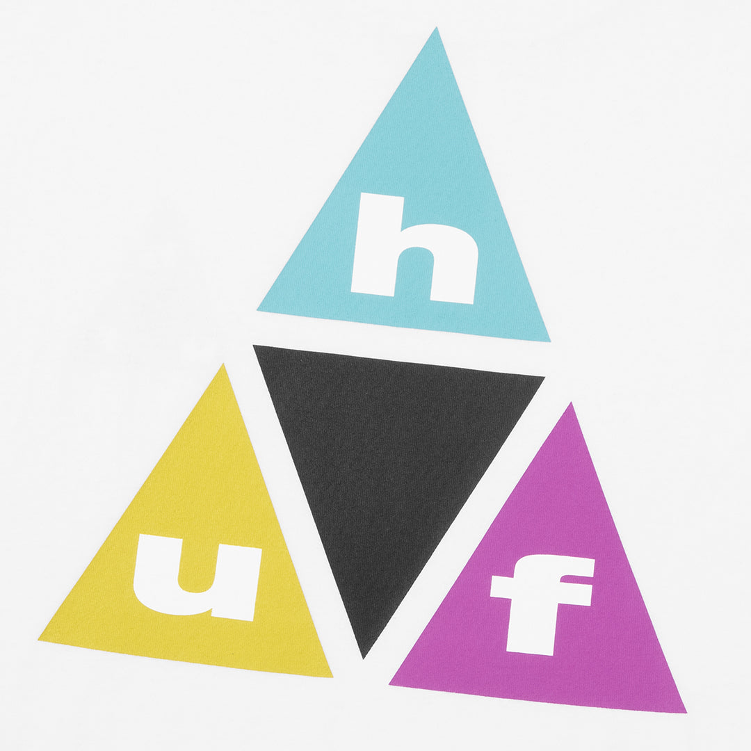 HUF WORLDWIDE（ハフ ワールドワイド）| PRISM TT LS TEE / WHITE | スノーボード・スケートボードのTACTICS JAPAN