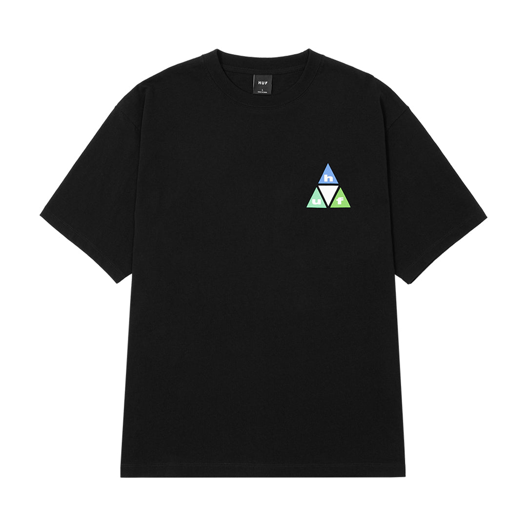 HUF WORLDWIDE（ハフ ワールドワイド）| PRISM TT SS TEE / BLACK | スノーボード・スケートボードのTACTICS JAPAN
