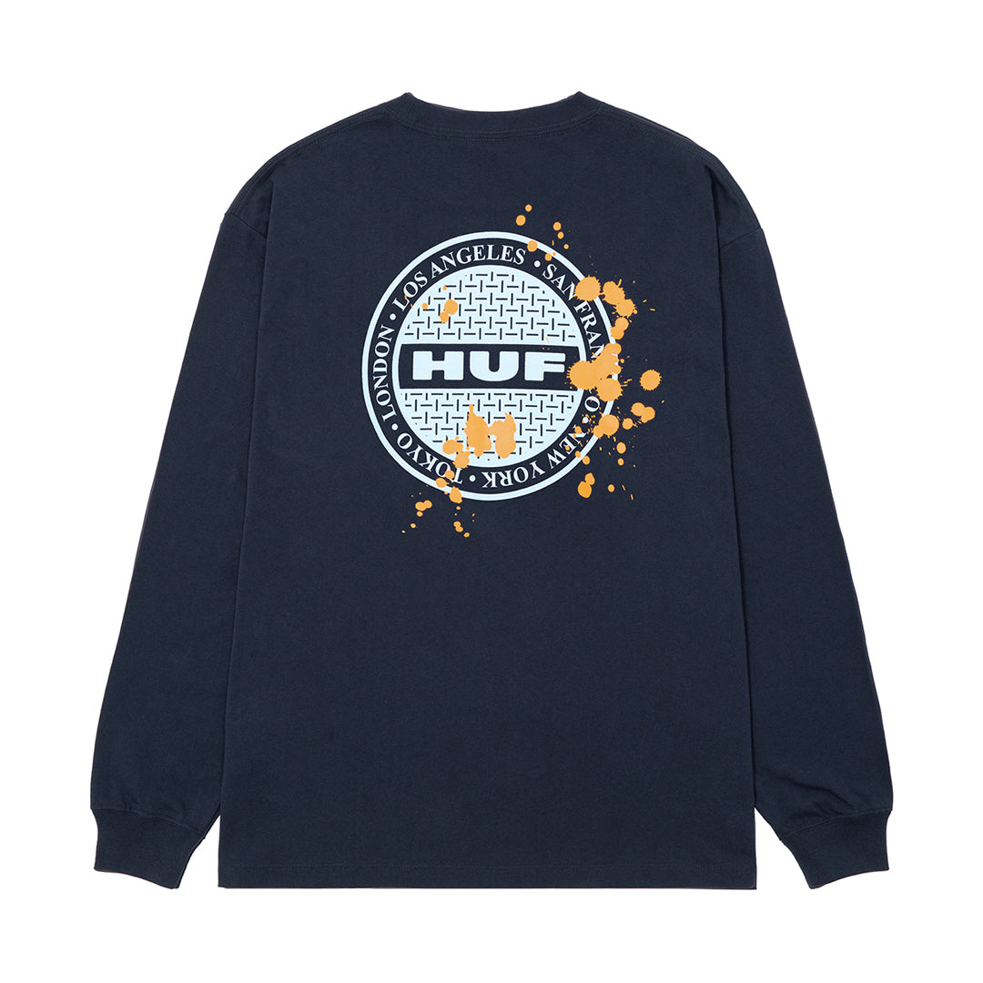 MANHOLE LS TEE / NAVY