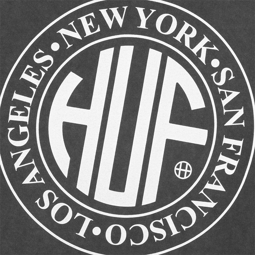 HUF（ハフ）| REGIONAL WASHED TEE | スノーボード・スケートボードのTACTICS JAPAN