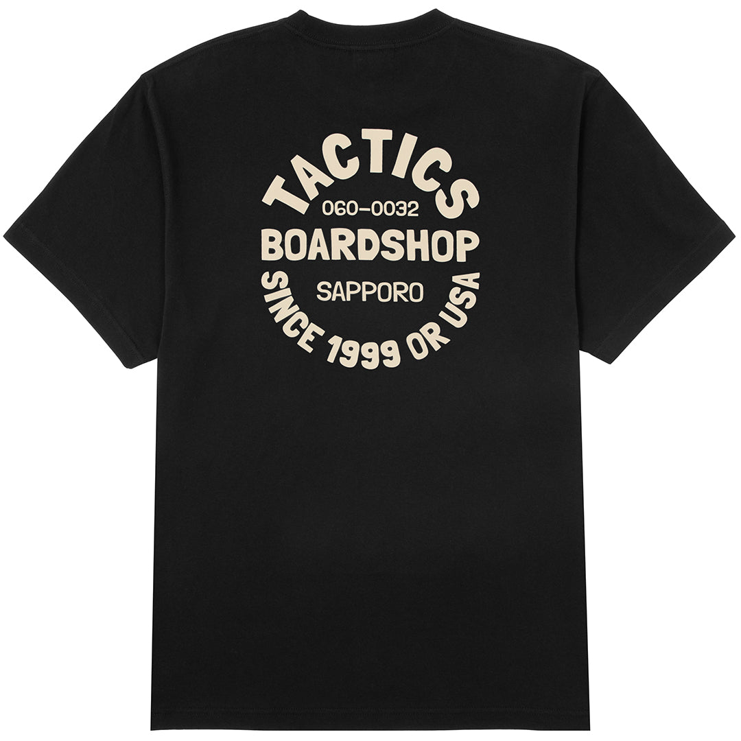 BOARD SHOP SAPPORO SS T-SHIRT / BLACK