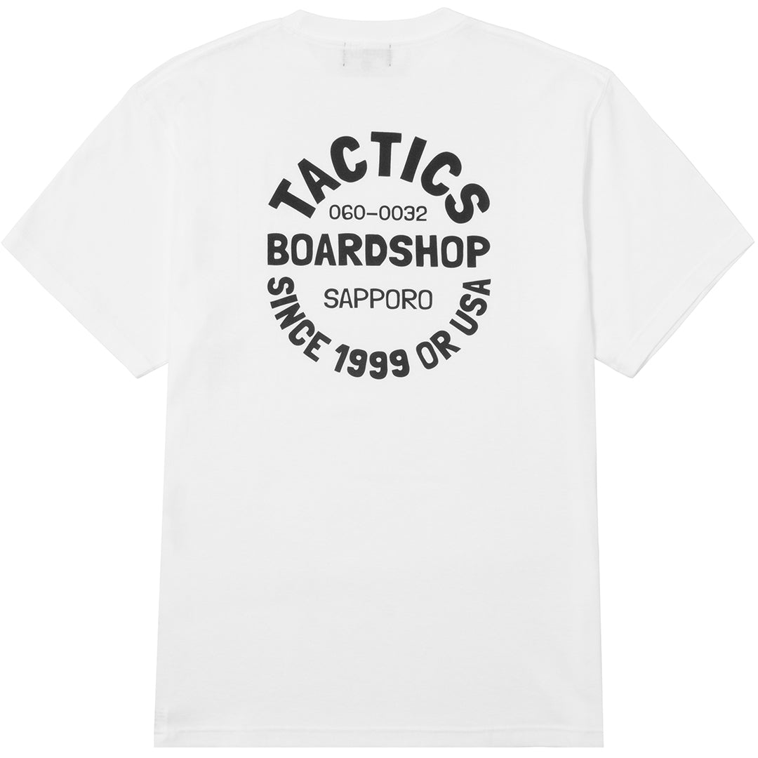 BOARD SHOP SAPPORO SS T-SHIRT / WHITE