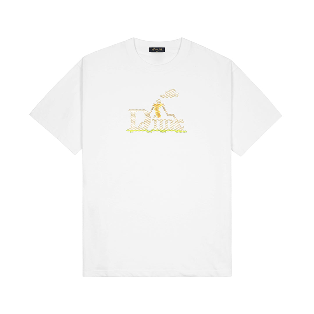DIME MTL（ダイム モントリオール）| CLASSIC LIGHTBRIGHT T-SHIRT / WHITE | スノーボード・スケートボードのTACTICS JAPAN