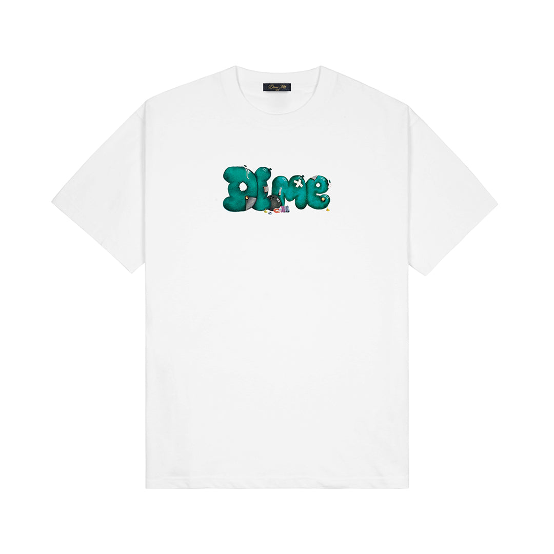 dime ダイム dime mtl モンテリオール tee XL ホワイト 新品 Dime MTL 'Classic Logo Embroidered Tee'Tシャツ Skate