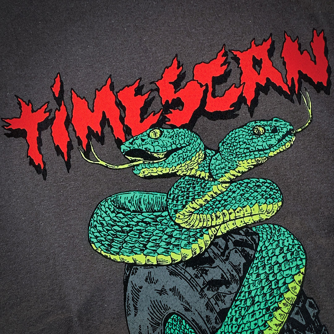 TIMESCAN（タイムスキャン）| TWIN SERPENT T-SHIRT / DARK GREY | スノーボード・スケートボードのTACTICS JAPAN