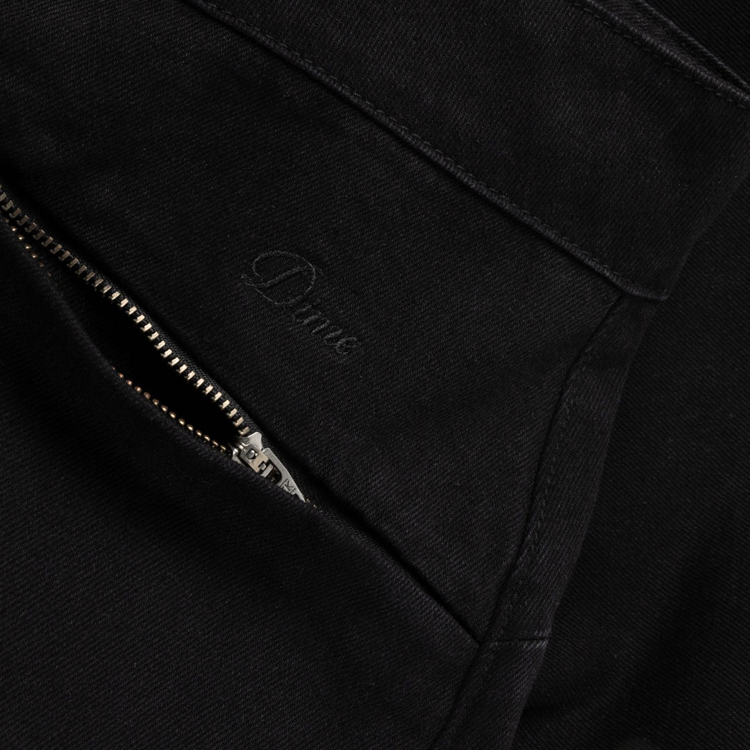 TECH DENIM SHORTS / BLACK