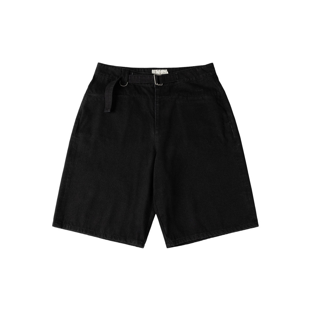 TECH DENIM SHORTS / BLACK