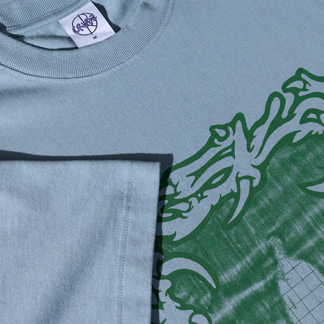 POLAR SKATE CO. （ポーラー スケート カンパニー）| PASSING RESEMBLANCE TEE / DOVE BLUE | スノーボード・スケートボードのTACTICS JAPAN