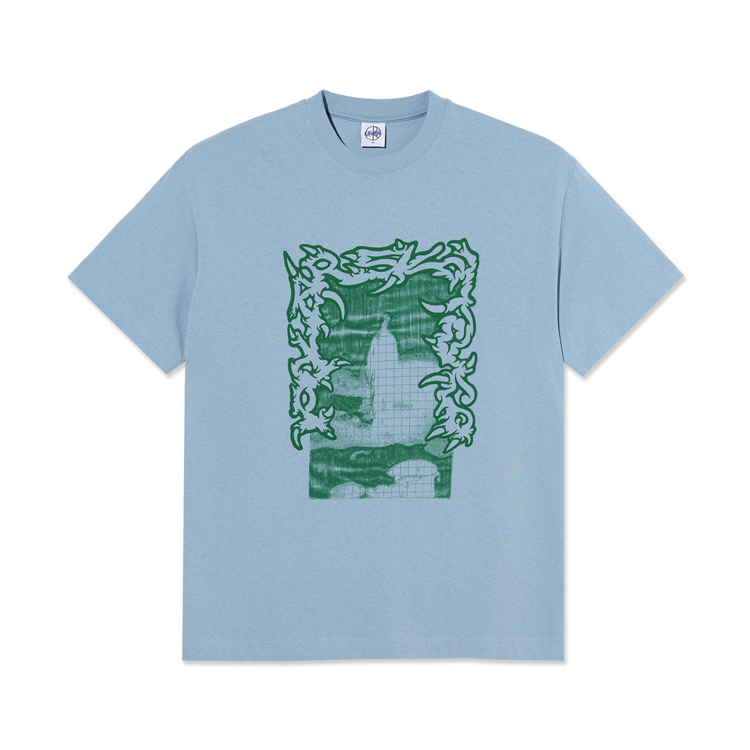 POLAR SKATE CO. （ポーラー スケート カンパニー）| PASSING RESEMBLANCE TEE / DOVE BLUE | スノーボード・スケートボードのTACTICS JAPAN