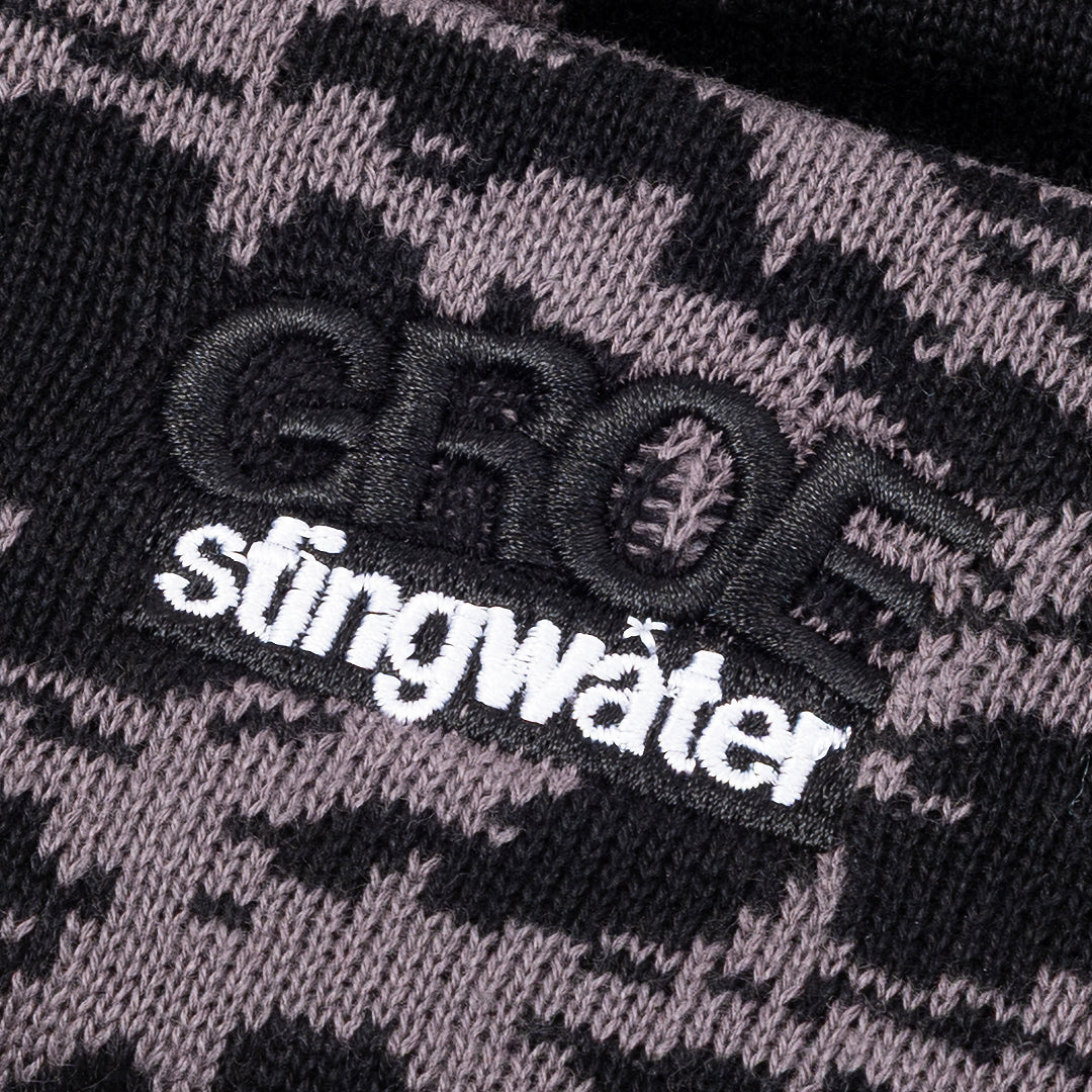 STINGWATER（スティングウォーター）| THOM BEANIE / BLACK/GRAY | スノーボード・スケートボードのTACTICS JAPAN