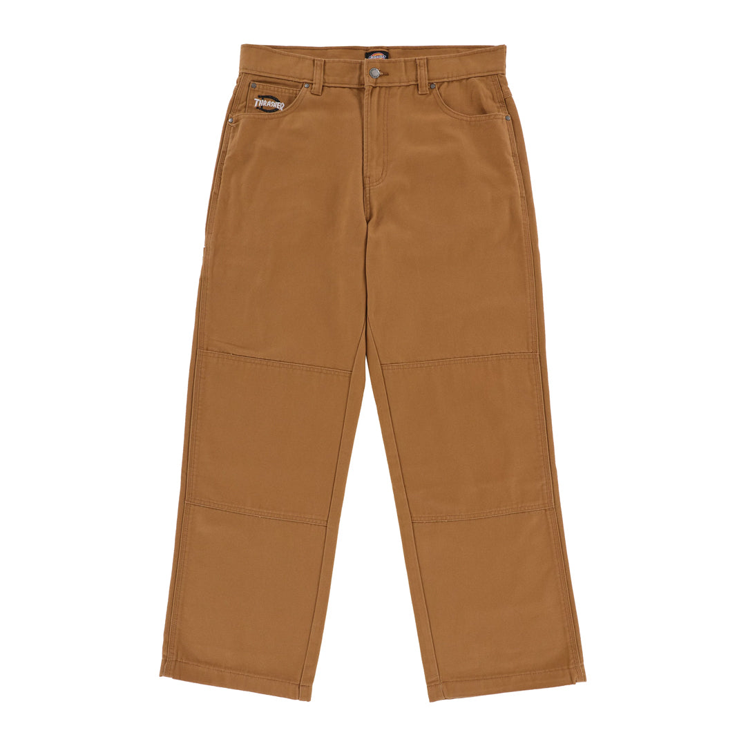 DICKIES SKATEBOARDING（ディッキーズ スケートボーディング）| DICKIES X THRASHER DOUBLE KNEE PANTS / BROWN DUCK | スノーボード・スケートボードのTACTICS JAPAN