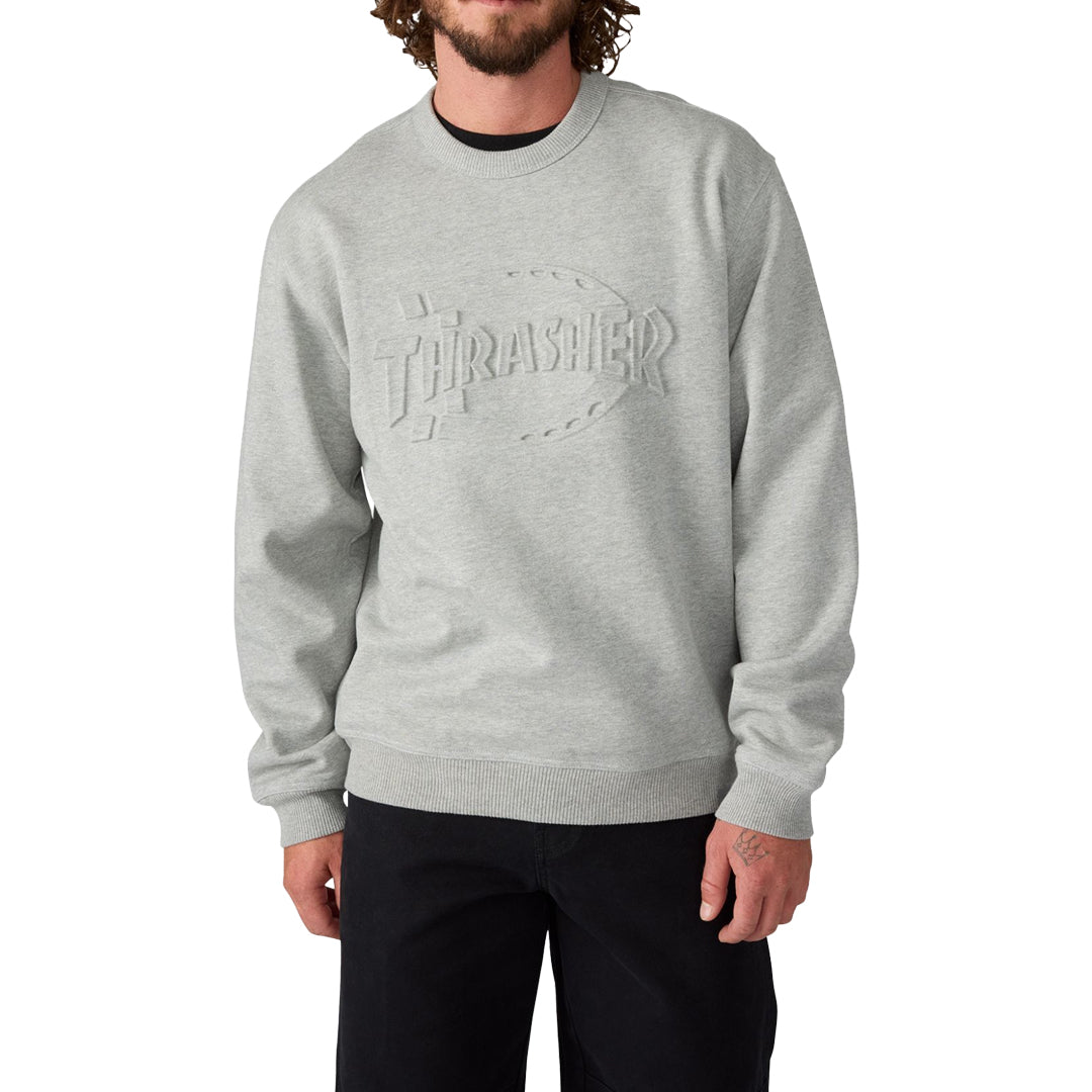 DICKIES SKATEBOARDING（ディッキーズ スケートボーディング）| DICKIES X THRASHER SWEATSHIRT / GREY MELANGE | スノーボード・スケートボードのTACTICS JAPAN