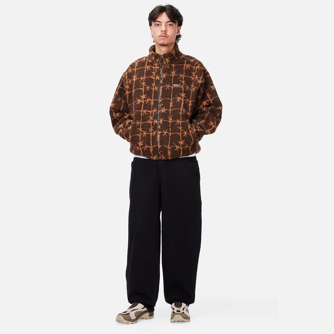 DIME（ダイム）| POLAR FLEECE SHERPA ZIP / BROWN | スノーボード・スケートボードのTACTICS JAPAN