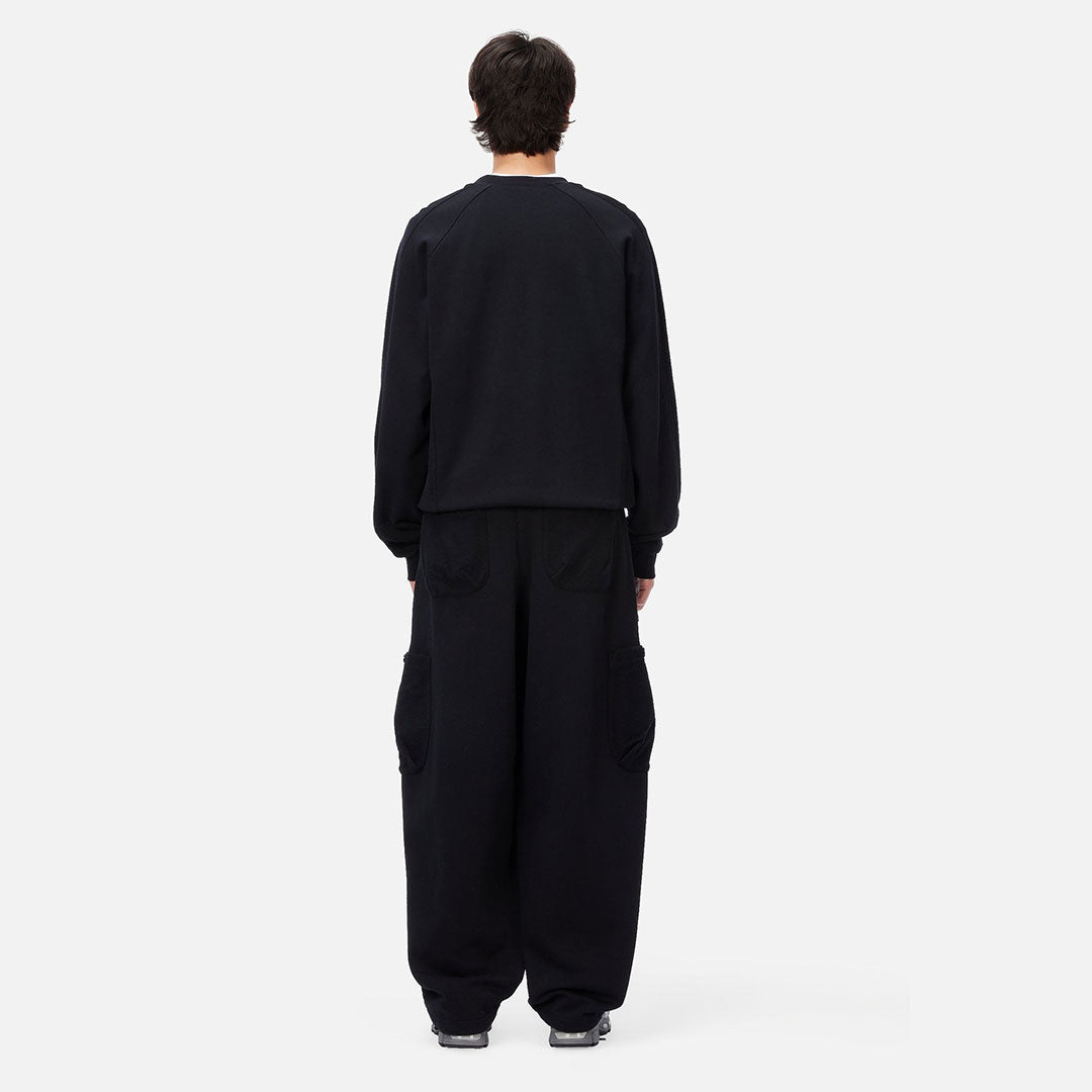 DIME（ダイム）| REVERSED FRENCH TERRY CREWNECK / BLACK | スノーボード・スケートボードのTACTICS JAPAN