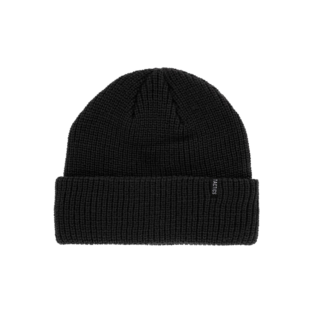 TACTICS（タクティクス）| TRADEMARK BEANIE / BLACK | スノーボード・スケートボードのTACTICS JAPAN