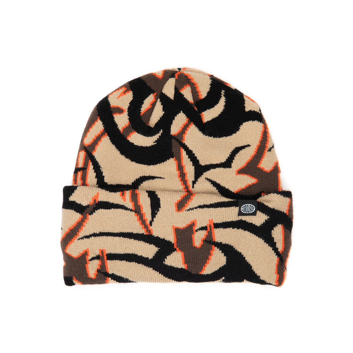 CORDUROY（コーデュロイ）| TRIBALCAMO BEANIE KHAKI | スノーボード・スケートボードのTACTICS JAPAN