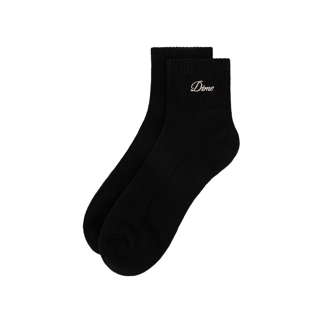TWO PACK ANKLE SOCKS / BLACK