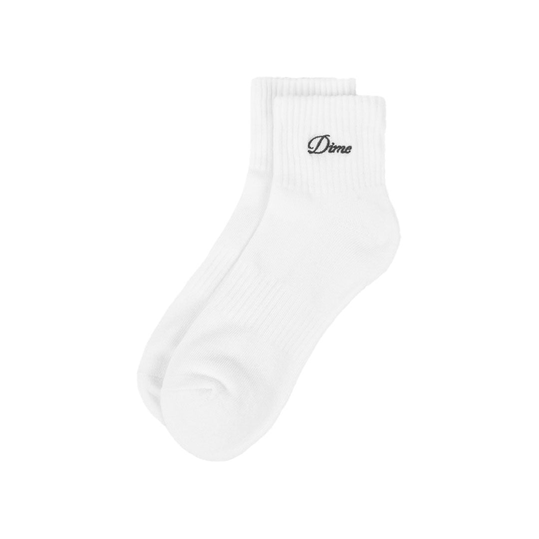 TWO PACK ANKLE SOCKS / WHITE