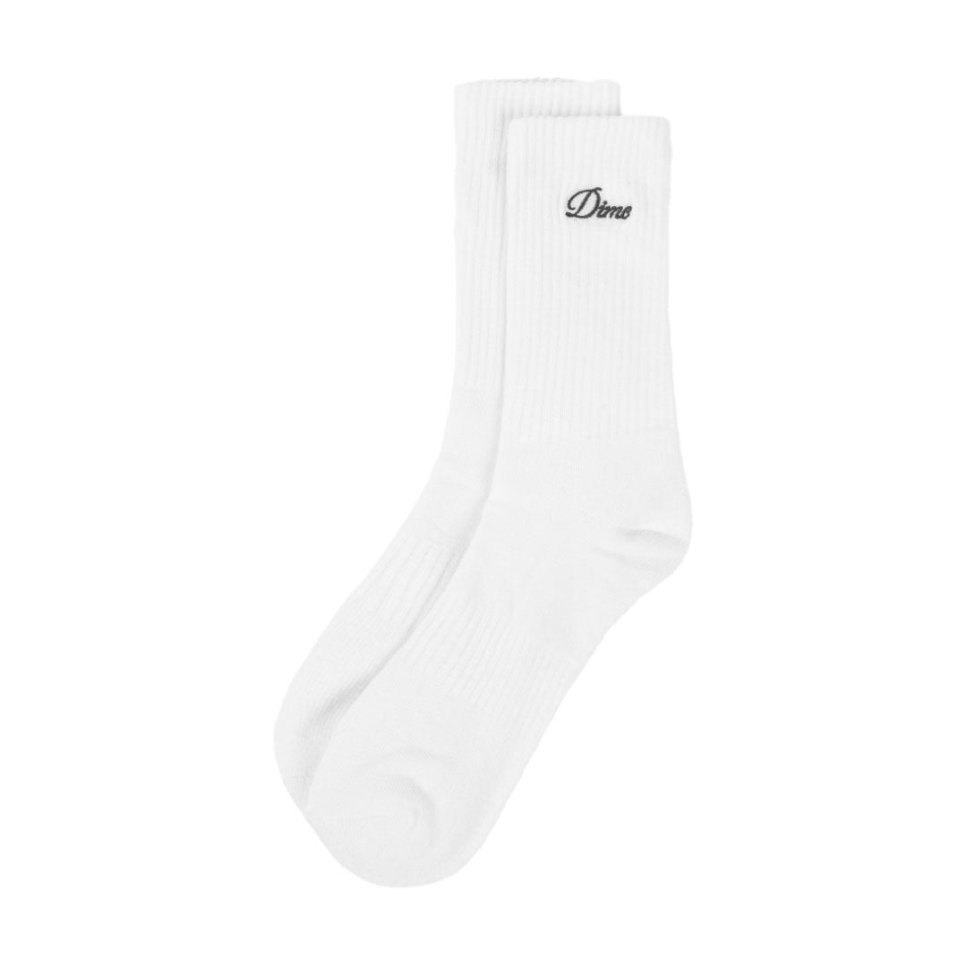DIME MTL（ダイム モントリオール）| TWO PACK CREW SOCKS / WHITE | スノーボード・スケートボードのTACTICS JAPAN