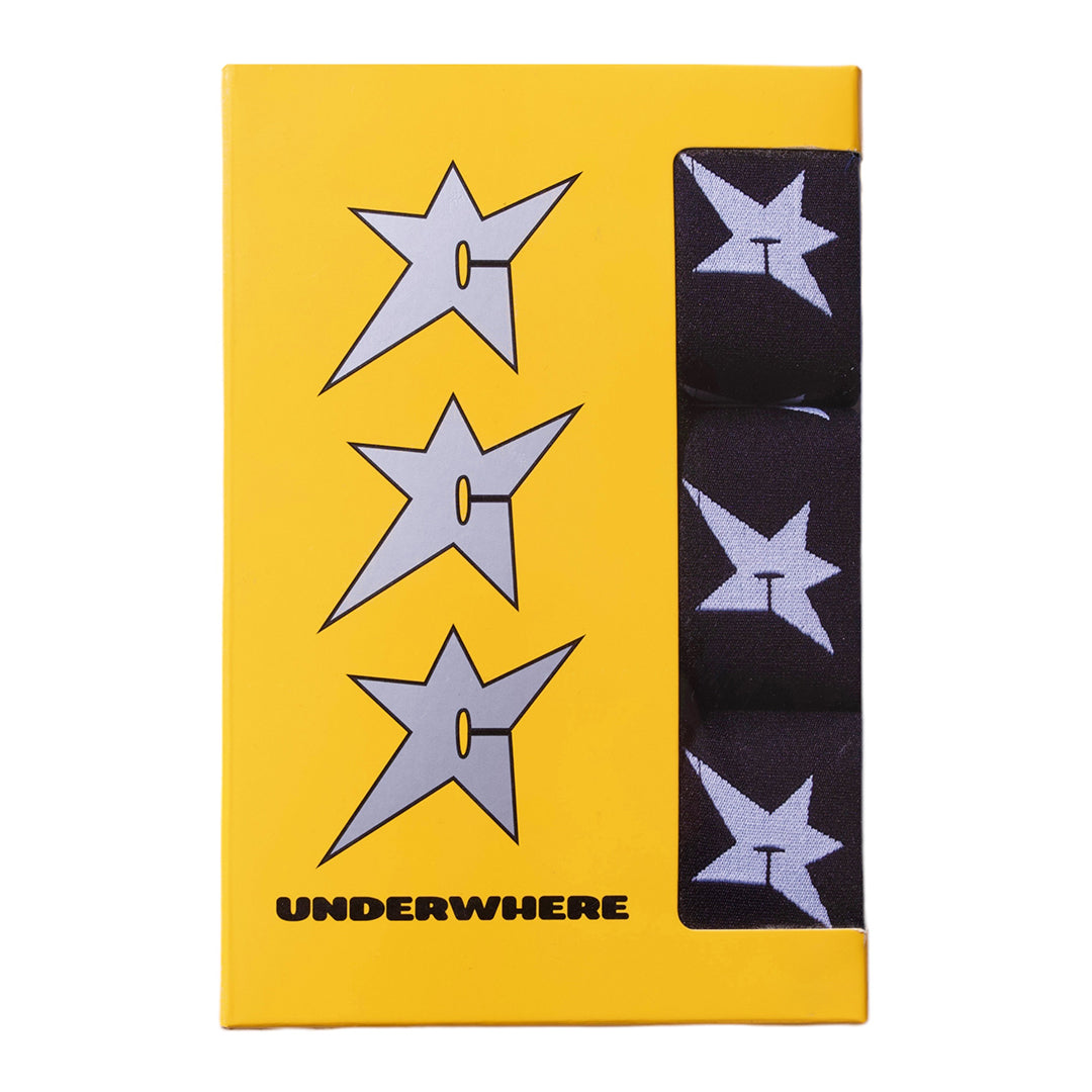 CARPET COMPANY（カーペット カンパニー）| C-STAR BOXER BRIEFS (3 PACK) / BLACK | スノーボード・スケートボードのTACTICS JAPAN