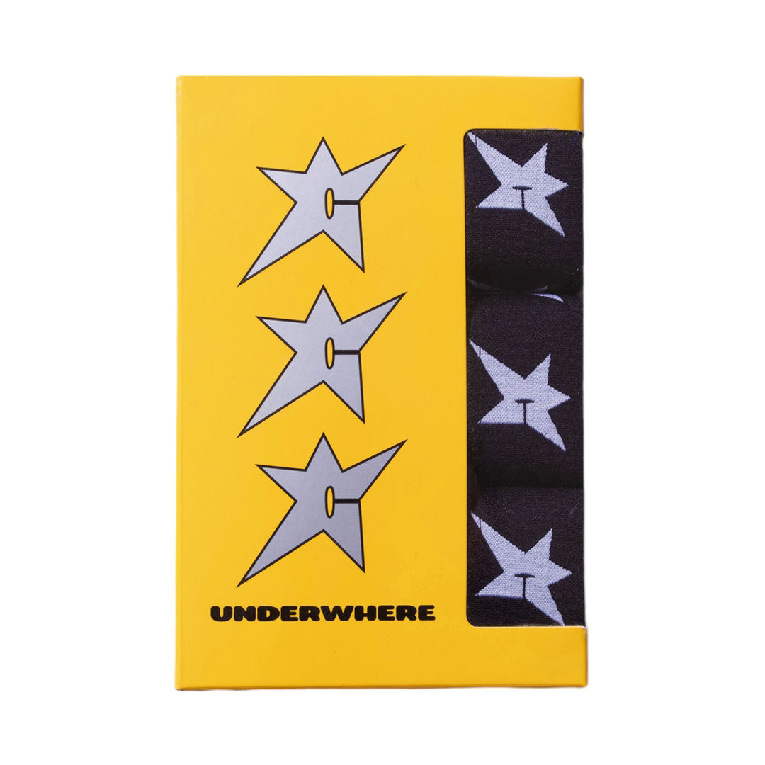 CARPET COMPANY（カーペット カンパニー）| BOXERS PACK OF 3 GLOW IN THE DARK / BLACK | スノーボード・スケートボードのTACTICS JAPAN