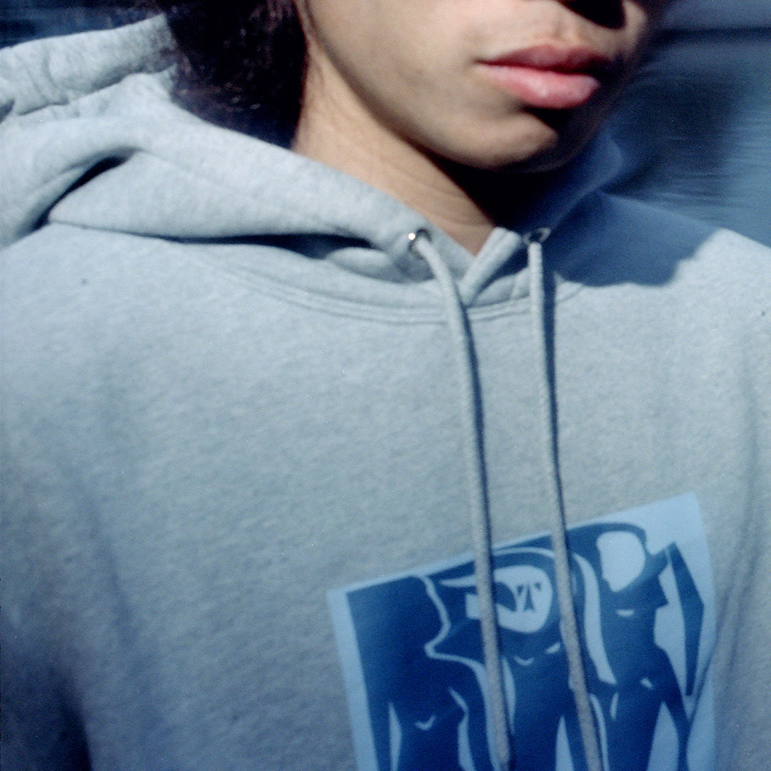 POLAR SKATE CO.（ポーラー スケート カンパニー）| CUT OUTS DAVE HOODIE / HEATHER GREY | スノーボード・スケートボードのTACTICS JAPAN